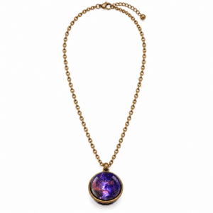 Pendentif galaxie violet